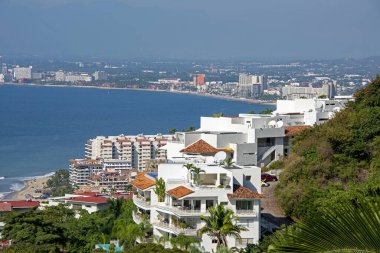 Puerto Vallarta, Meksika 'nın yamaç manzarası