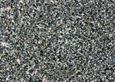 Karadeniz kıyısında çakıl taşlı plaj.