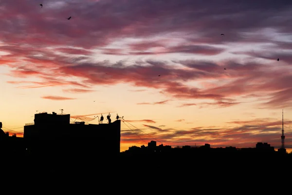 Stunning Amazing Beautiful Sunset City — Stock Photo, Image