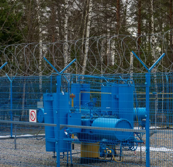 Equipos Bombeo Gas Gasoducto Principal — Foto de Stock