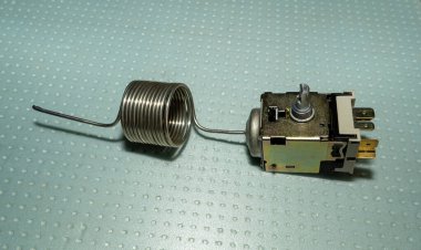 Buzdolabı için detay, buzdolabı için termostat.