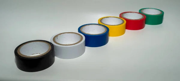 Meerkleurig Isolatietape Isolatietape — Stockfoto