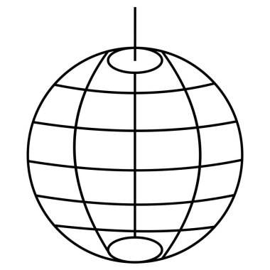  Disko topu. Dünya Parti Günü seti elementleri. 3 Nisan. Stok vektör illüstrasyonu