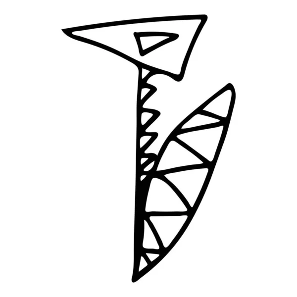 Jégvirág Növények Háromszögekből Készletvektor Illusztráció — Stock Vector