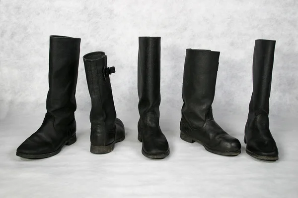 Canvas army boots on white background — Stock fotografie