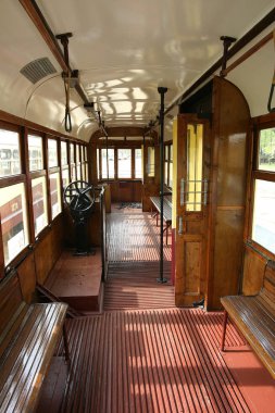 Antika tramvay içinde Sovyetler kez