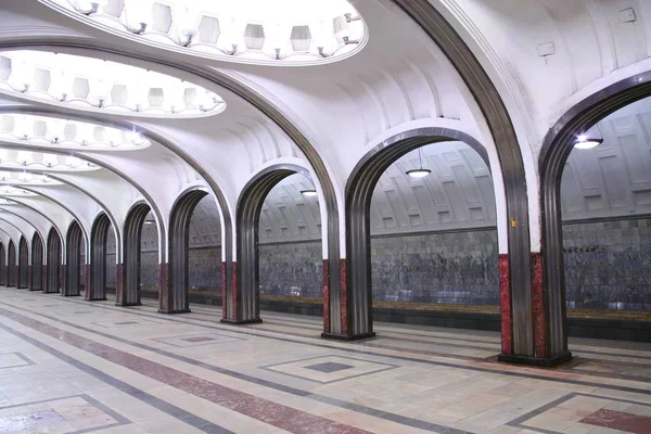 Metro station Mayakovskaya, Moscow — Stock Photo, Image