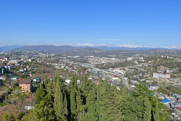 南の山市のパノラマの上からの眺め — ストック写真