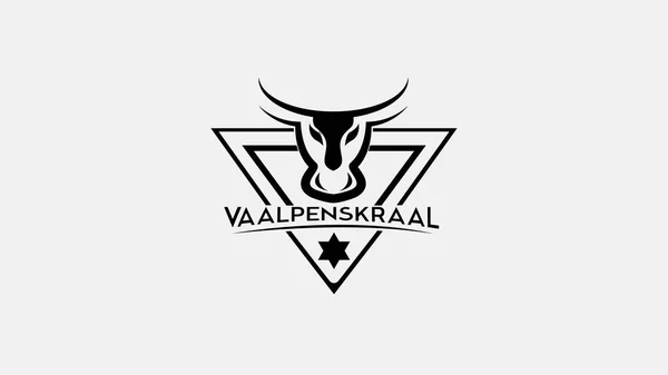 Vaalpenskraal Logo Design Corporate Icon Design Element — ストックベクタ