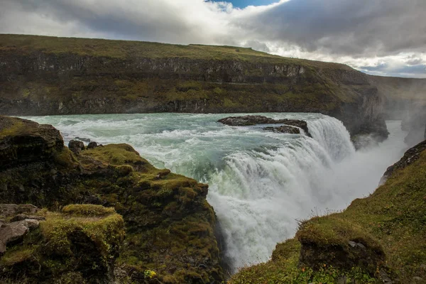Cascada Gullfoss en Islandia — Foto de Stock
