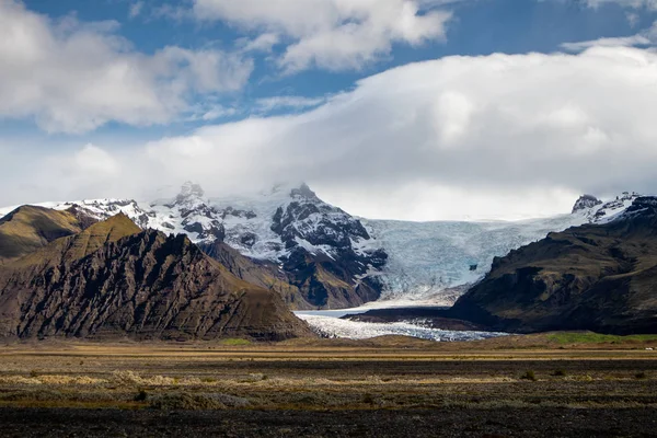 Lo scioglimento del ghiacciaio in Islanda — Foto Stock