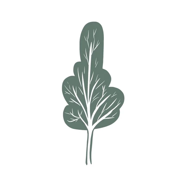 Simple Icon Colored Tree — 图库照片