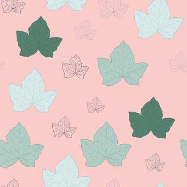 Sarmaşık yapraklarıyla kusursuz desen