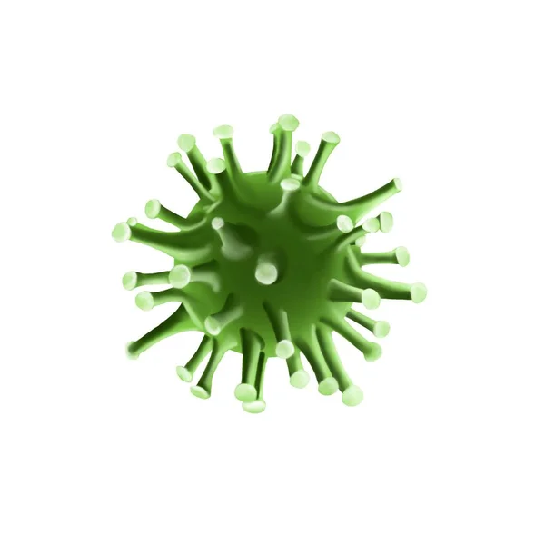 Microscopic Image Causative Agent Coronavirus Infection — Stock Photo, Image