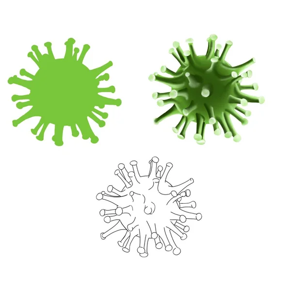 microscopic image of the causative agent of coronavirus infection