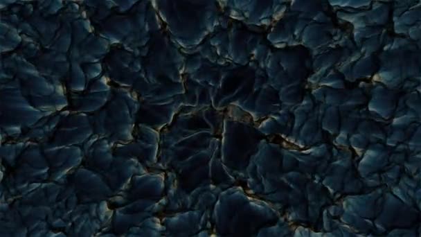 Dark Cyan Yellow Animated Substance Seamlessly Looping Animated Background — 비디오