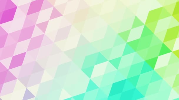 Triangles colorés changeant lentement les couleurs 