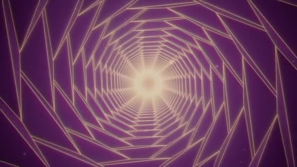 レトロな未来のベルベットトンネル シームレスにアニメーションの背景をループ — ストック動画