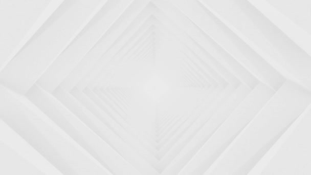 Корпоративний Тонкий Срібний Квадратний Тунель Безперешкодно Looping Animated Background — стокове відео