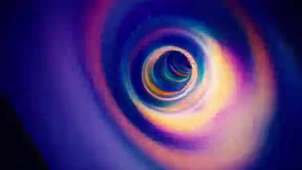 Magic Blue Rotating Wormhole Particles Seamlessly Looping Animated Background — 图库视频影像