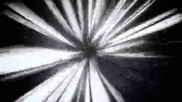 Tunnel Manga Black and White Motion Lines. Fond animé en boucle sans couture .