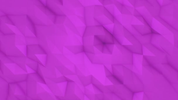 Pink Flowing Polygonal Backdrop Seamlessly Looping Animated Background — Stok video