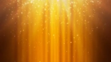 Golden Rays and Falling Particles - Seamlessly Looping Background