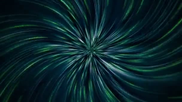 Dark Green Twirling Rays Seamlessly Looping Background — Stockvideo