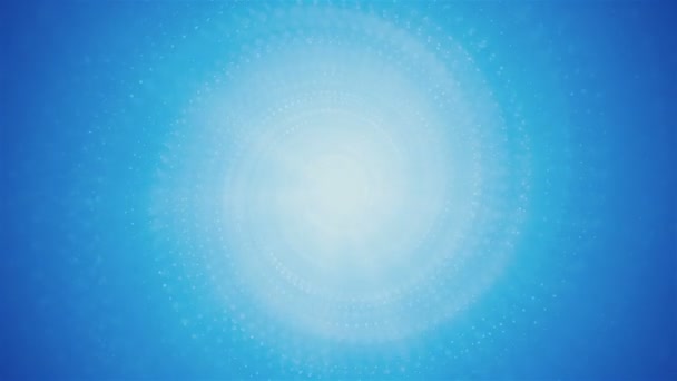 Sky Blue Animated Spiral Particles Χωρίς Ραφή Φόντο — Αρχείο Βίντεο