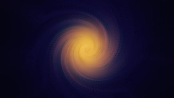 Dark Blue Orange Spiral Tunnel Seamlessly Looping Background — 비디오