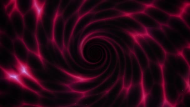 Темно Красный Вращающийся Вихрь Бесшовный Цикл Анимированного Фона — стоковое видео