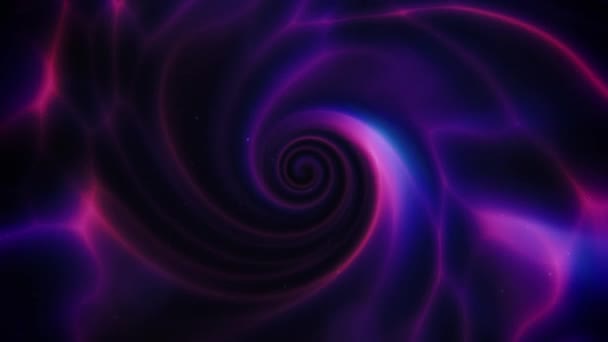 Темно Фиолетовый Вращающийся Вихрь Бесшовный Цикл Анимированного Фона — стоковое видео
