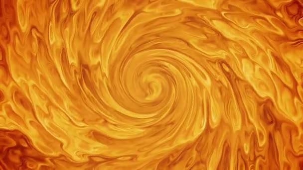 Liquid Golden Rotating Vortex Tunnel Seamlessly Looping Animated Background — ストック動画