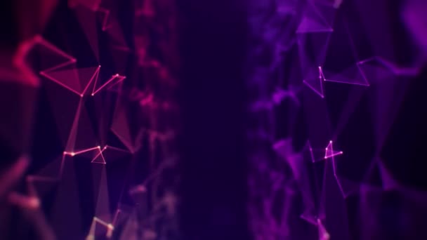 Murs de plexus multicolores flottants lentement. Fond animé en boucle sans couture .