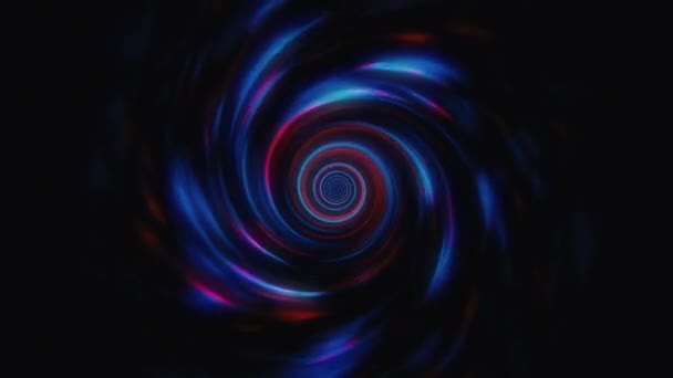 Espiral Azul Rojo Giratorio Lento Fondo Animado Bucle Sin Fisuras — Vídeos de Stock