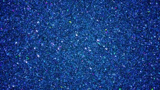 Espumante Azul Topázio Glitter Partículas Seamlessly Looping Fundo Animado — Vídeo de Stock