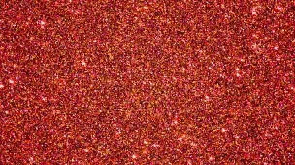 Sparkling Fire Opal Glitter Deeltjes Naadloos Looping Geanimeerde Achtergrond — Stockvideo