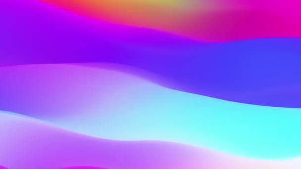 Vloeibare Trendy Prisma Gradiënt Abstracte Golven Naadloos Looping Geanimeerde Achtergrond — Stockvideo