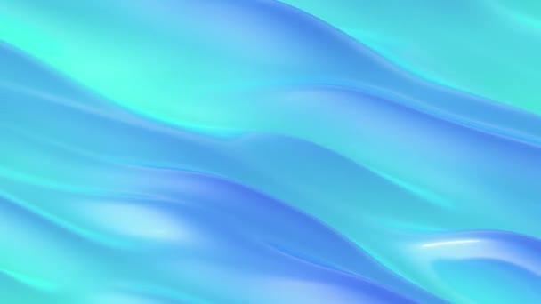 Легко Зацикливающиеся Голубые Голубые Градиентные Волны Анимированный Фон — стоковое видео