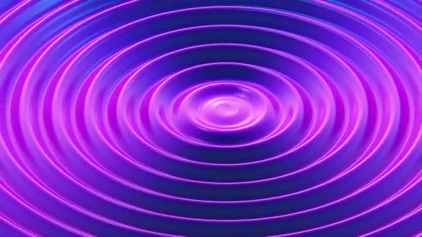 Dark Blue Violet Abstract Ripples Seamlessly Looping Animated Background — Stock Video