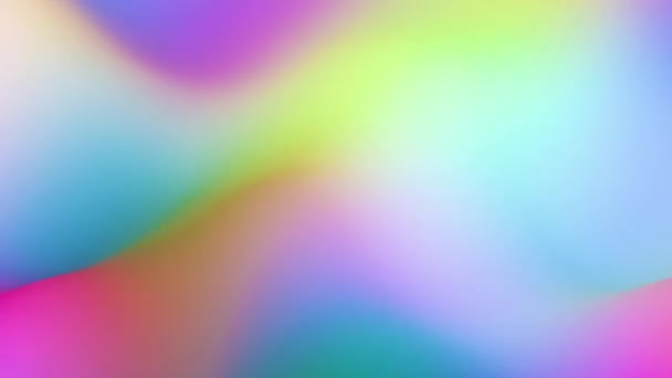 Fluid Rainbow Gradient Prisma Vågor Sömlöst Looping Animerad Bakgrund — Stockvideo