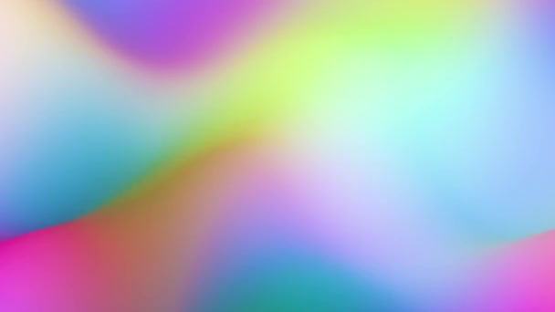 Fluid Rainbow Gradient Prism Waves Inglés Fondo Animado Bucle Sin — Vídeo de stock