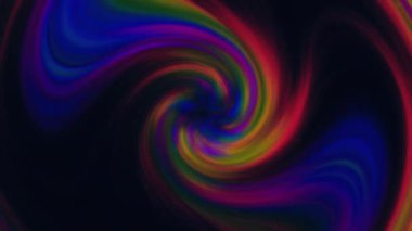 Koyu arkaplan ve titreşen parçacıklar üzerinde kusursuz bir renk döngüsü. Canlandırılmış arkaplan.