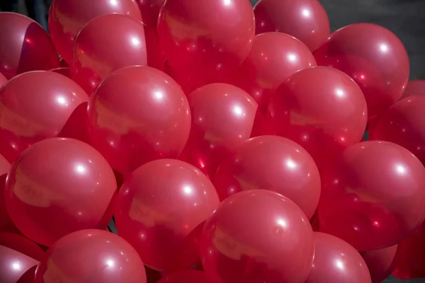 Een Heleboel Rode Ballons — Stockfoto
