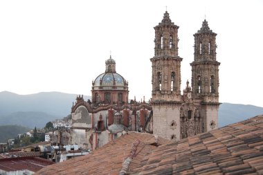 Cathedral of Santa Prisca in Taxco clipart