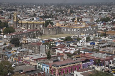 Meksika Cholula'nın panorama