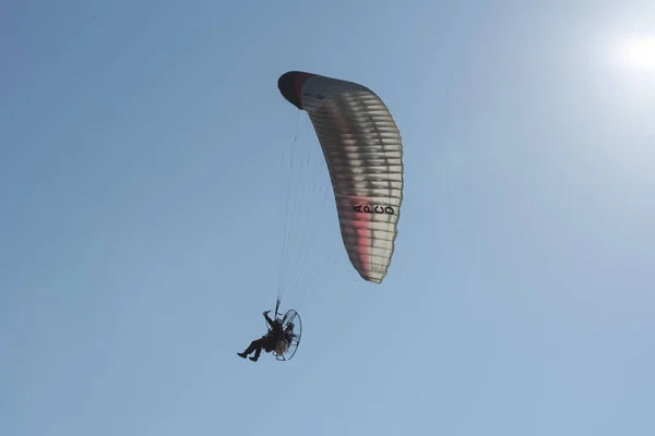 Parapente Céu — Fotografia de Stock