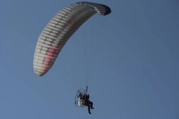 Parapente Céu — Fotografia de Stock