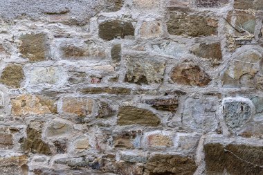 Eski bej taş duvar arka plan doku yakın çekim