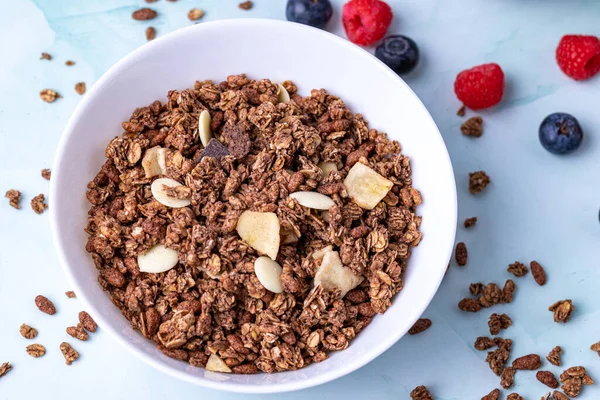 Muesli Berries Table — Stock Photo, Image